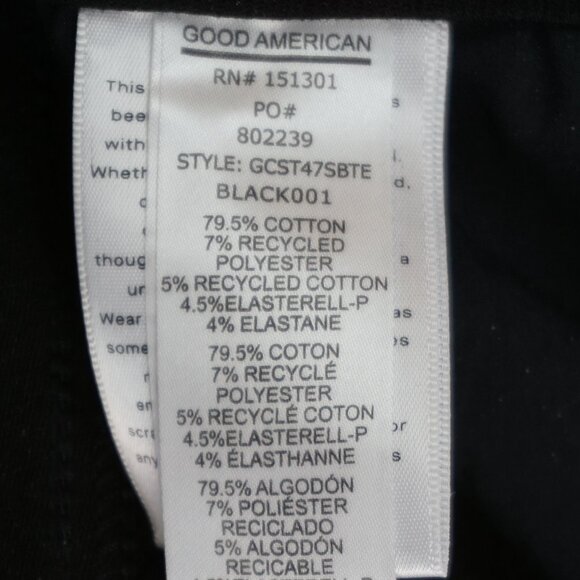 New Good American Good Curve High Rise Straight Jeans in Black001 size 4/27 - Picture 16 of 16